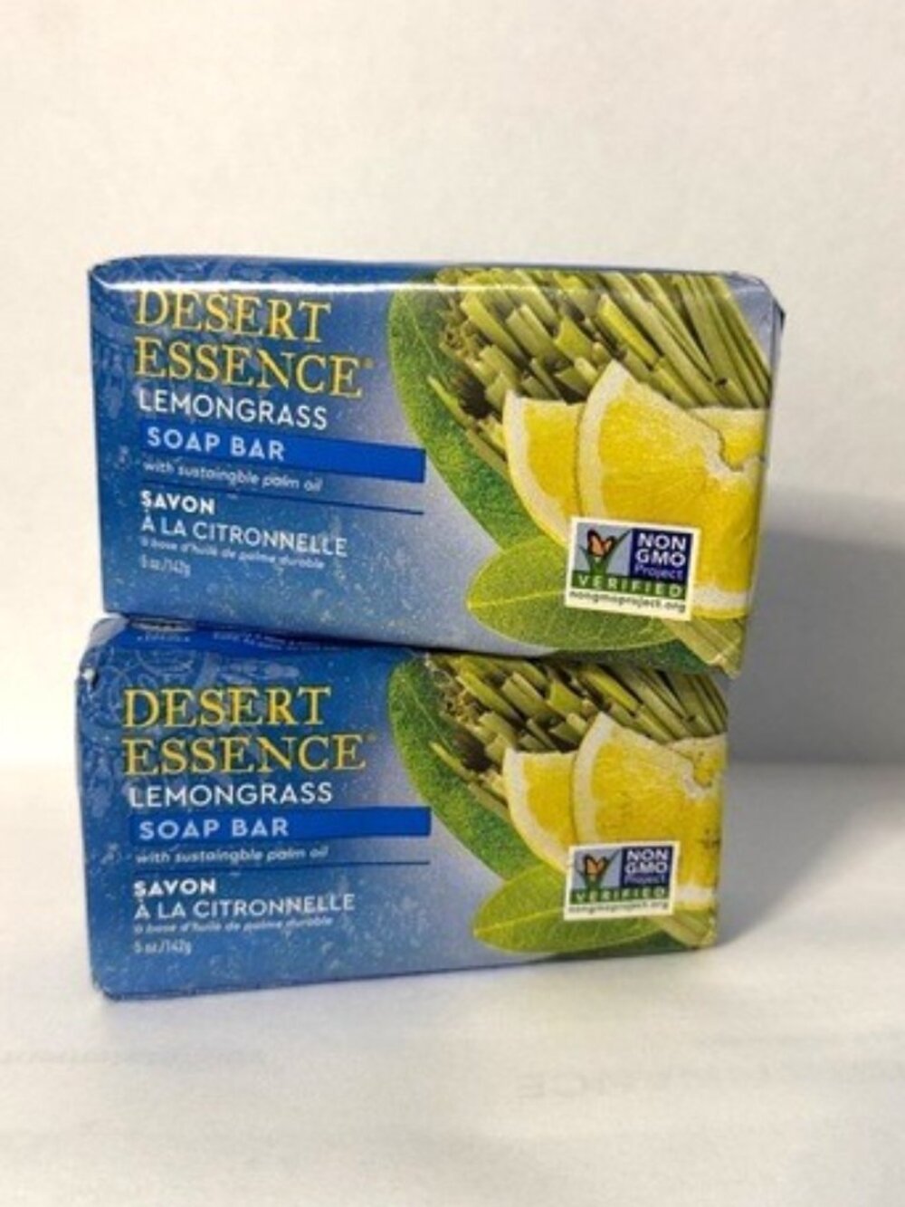 Desert Essence Lemongrass Soap Bar (lot of 2)